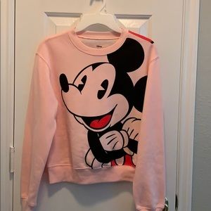 Ladies Pink Disney Sweatshirt Size XS